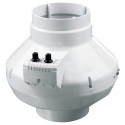 Ventilator de tubulatură radial cu senzor de temperatură și regulator de turație Ø 100 mm