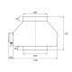 Ventilator de tubulatură radial Dalap TURBINE M Ø 160 mm