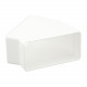 Cot 45° orizontal rectangular plastic 110x55 mm