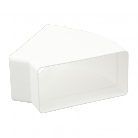 Cot 45° orizontal rectangular plastic 110x55 mm