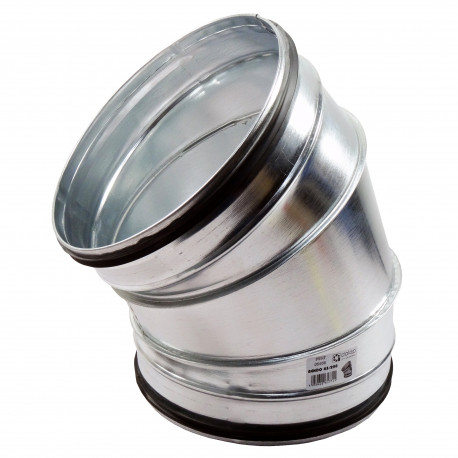 Cot 45° metalic circular cu cauciuc de etanșare Ø 150 mm