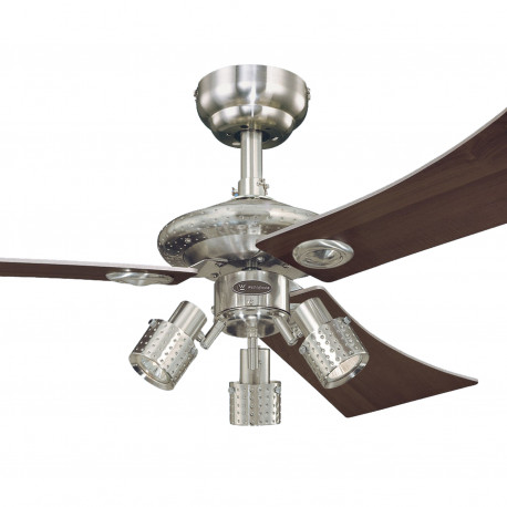 Ventilator de tavan cu lumină și control lanț Westinghouse Audubon 72119, Ø 122 cm