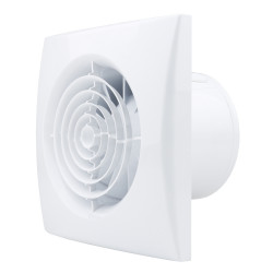 Ventilator de baie silențios cu clapetă antiretur plastică Ø 100 mm