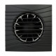 Ventilator axial de baie negru Ø 100 mm cu supapă fara retur