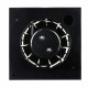 Ventilator axial de baie negru Ø 100 mm cu supapă fara retur