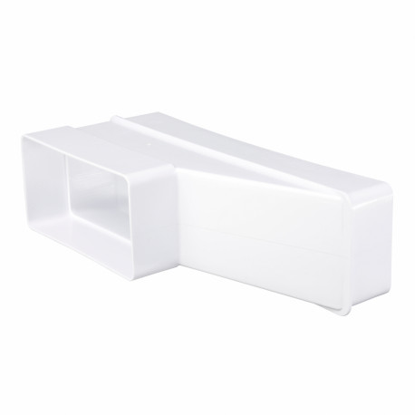 Reducție PVC pentru conductă rectangulară 110x55 mm / 204x60 mm
