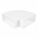 Cot 90° orizontal rectangular plastic 220x90 mm