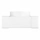 Ramificație PVC tip "T" la conducte rectangulare și circulară Ø 125 mm / 204x60 mm
