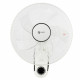 Ventilator de perete alb Dalap FW40 cu telecomanda