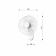 Ventilator de perete alb Dalap FW40 cu telecomanda