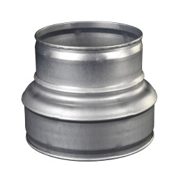 Reducție metalică Ø 125 / Ø 100 mm