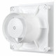 Ventilator de baie Dalap 125 FPZ cu cu panou frontal alb și comutator de timp, Ø 125 mm