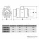 Ventilator pentru conducte Dalap CECYL 315 cu două viteze, Ø 315 mm