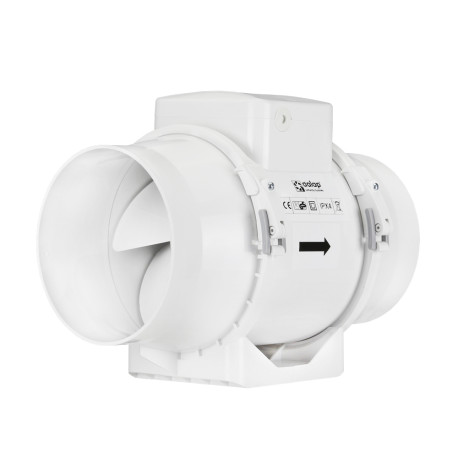 Ventilator de tubulatură axial plastic cu comutator de timp Ø 100 mm