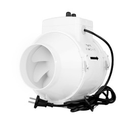 Ventilator de tubulatură axial cu senzor de temperatură și regulator de turație cu putere mare Ø 125 mm