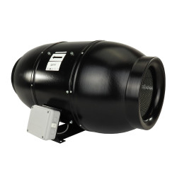 Ventilator de tubulatură metalic silențios cu comutator de viteză Ø 200 mm