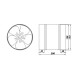 Ventilator de tubulatură metalic cu garnitură de cauciuc Ø 150 mm
