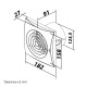 Ventilator de baie silențios Ø 125 mm cu comutator de timp și valva antiretur