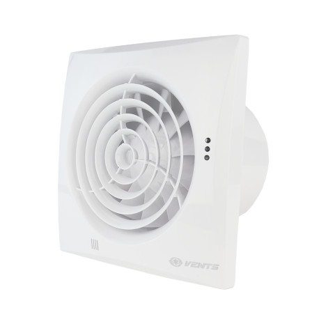 Ventilator de baie silențios Ø 125 mm cu comutator de timp și valva antiretur