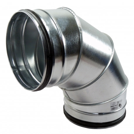 Cot 90° metalic circular cu cauciuc de etanșare Ø 200 mm