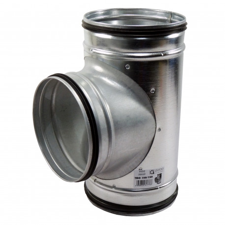 Ramificație metalică tip "T" cu cauciuc de etanșare, Ø 150 / Ø 150 mm