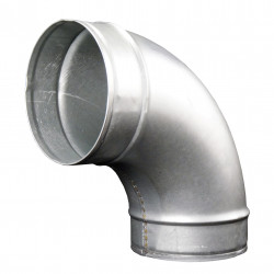 Cot metalic circular 90°, Ø 100 mm