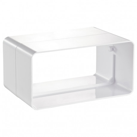 Conector rectangular PVC exterior 204x60 mm